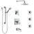 Delta Ara Chrome Tub and Shower System with Dual Thermostatic Control, Diverter, Showerhead, 3 Body Sprays, and Hand Shower with Grab Bar SS17T46722