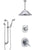 Delta Addison Chrome Finish Shower System with Dual Thermostatic Control Handle, Diverter, Ceiling Mount Showerhead, and Hand Shower SS17T9211