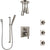 Delta Ara Stainless Steel Finish Integrated Diverter Shower System Control Handle, Ceiling Showerhead, 3 Body Sprays, and Hand Shower SS24967SS11