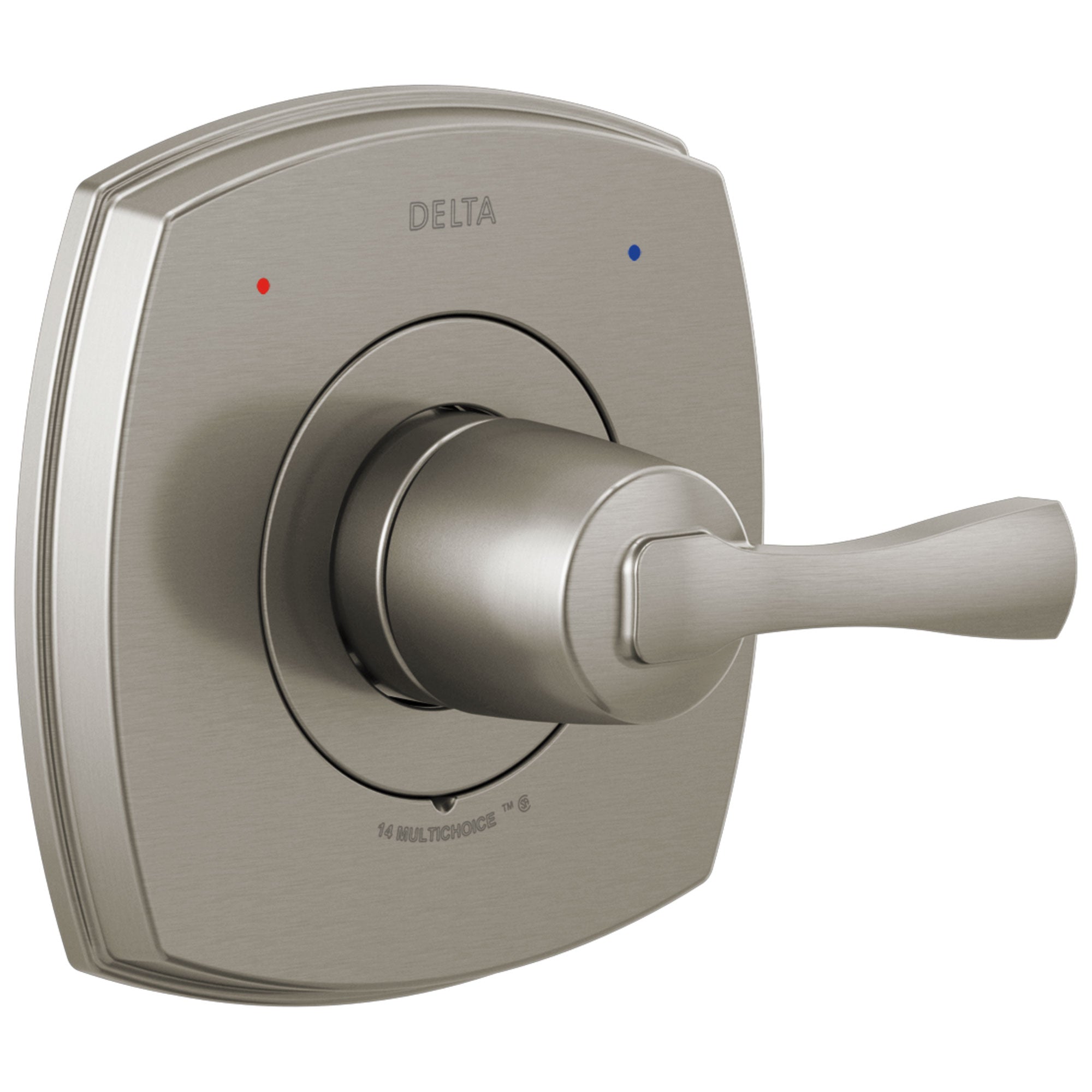 Delta Stryke Stainless Steel Finish 14 Series Single Lever Handle Shower Faucet Control Only Trim Kit (Requires Valve) DT14076SS