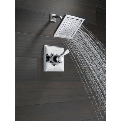 Delta Dryden Chrome Large Modern Square Shower Only Faucet Trim Kit 456033