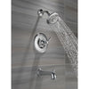 Delta Linden Collection Chrome Finish Monitor 14 Series Contemporary Shower Faucet, Control, and Tub Spout Trim Kit (Requires Rough-in Valve) DT14493