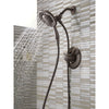 Delta Linden Collection Venetian Bronze Dual Control Shower only Faucet with Handspray and Showerhead Combo Includes Trim Kit and Rough Valve with Stops D2320V
