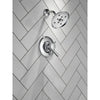 Delta Linden Collection Chrome Monitor 17 Shower only Faucet Trim with Separate Temperature and Pressure Controls (Valve Sold Separately) DT17293