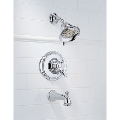 Delta Victorian Chrome Pressure Balanced Tub and Shower Faucet with Valve D453V