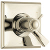 Delta Dryden Collection Polished Nickel Thermostatic Dual Temperature and Pressure Control Handle Valve Only Includes Rough Valve with Stops D2282V
