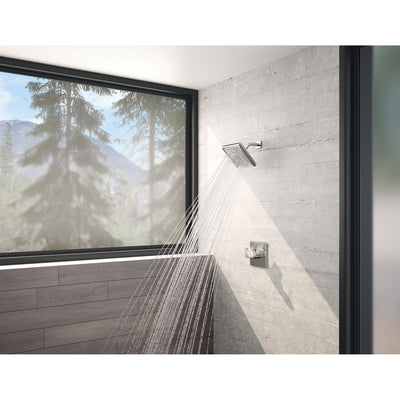 Delta Zura Collection Chrome TempAssure 17T Series Modern Dual Temperature and Volume Control Shower Faucet Trim Kit (Valve Sold Separately) 743930