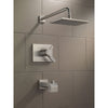 Delta Vero Thermostatic Dual Control Stainless Steel Tub & Shower w/ Valve D532V