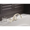 Delta Dryden Polished Nickel Finish Roman Tub Filler Faucet INCLUDES Valve and Lever Handles D1099V