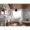 Delta Tesla 1-Handle Floor-Mount Roman Tub Faucet with Handshower in Chrome Includes Rough-in Valve D2576V