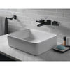 Delta Ara Collection Matte Black Finish Two Handle Wall Mount Bathroom Lavatory Sink Faucet with Channel Spout Trim Only (Requires Valve) DT3568LFBLWL