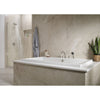 Delta Woodhurst Stainless Steel Finish 2 Handle Roman Tub Filler Faucet with Hand Shower Includes Rough-in Valve D3052V