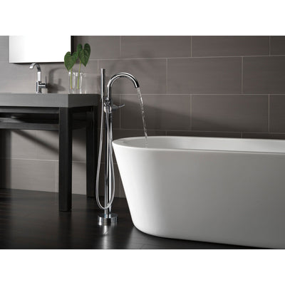 Delta Trinsic Chrome Floor Mount Freestanding Tub Filler Faucet Trim 640256