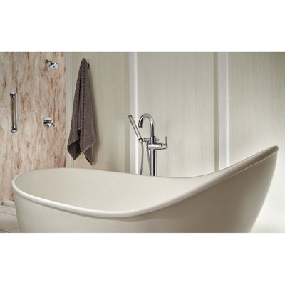 Delta Trinsic Chrome Floor Mount Freestanding Tub Filler Faucet Trim 640256